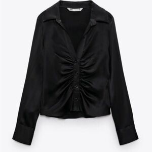 ZARA satin effect shirt